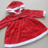 Коледна рокля 3-6м , снимка 1 - Бебешки рокли - 19082198
