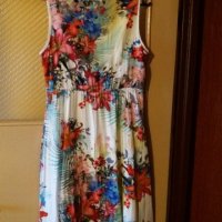 Дам.рокля-"COLOURS"-/вискоза/-цвят-шарена. Закупена от Италия., снимка 2 - Рокли - 22610548