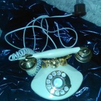 Ретро ПОЗЛАТЕН телефон оникс-18карата, снимка 5 - Антикварни и старинни предмети - 25137070