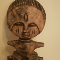  Голяма автентична Ашанти фигура от Гана, снимка 4 - Колекции - 20689292
