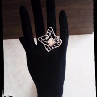 ЕДИНИЧНА БРОЙКА!сребърен пръстен, бутиков модел, размер 55, снимка 4 - Пръстени - 19802711