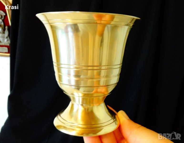  Бронзова чаша за вино,бокал. , снимка 1