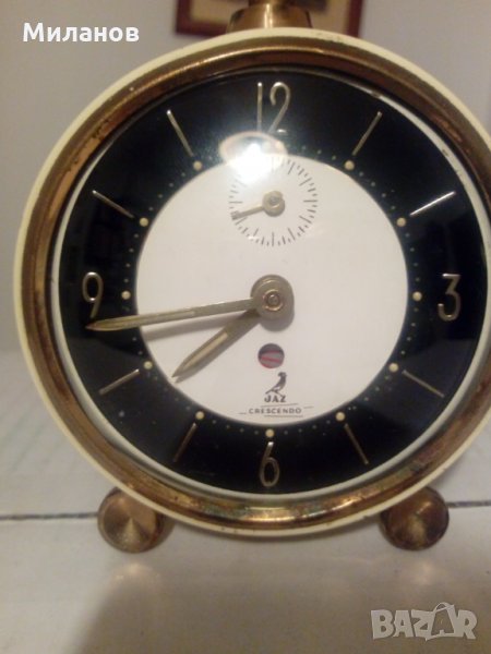 Френски настолен часовник,будилник, снимка 1