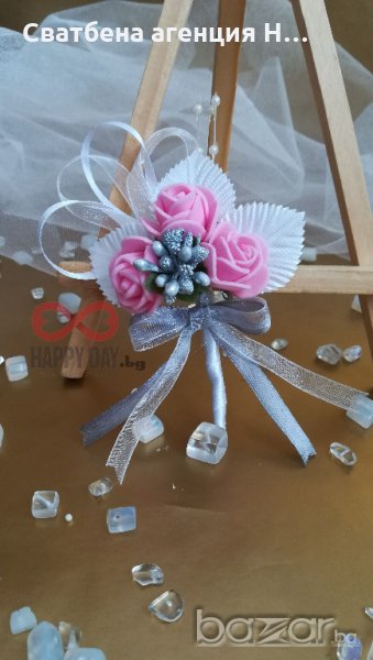 Сватбена бутониера за ревер Вира, снимка 1