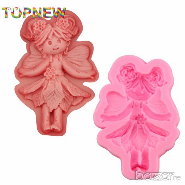  танцуващо момиче балерина ангел фея силиконов молд форма украса декорация торта глина шоколад и др, снимка 1