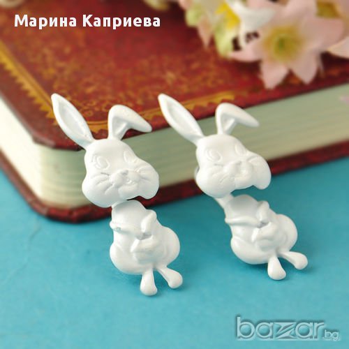 Обеци "Зайче" /С-18/, снимка 1