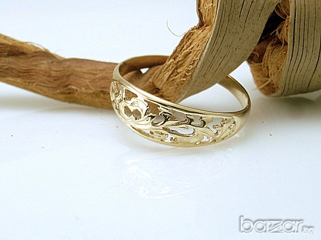златен пръстен в ретро-стил (малък) 1.80 грама/ ПРОДАДЕН, снимка 1
