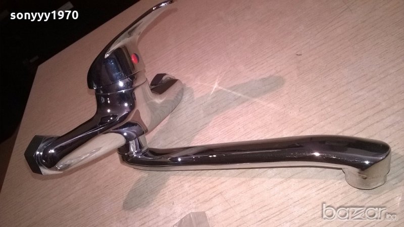 смесител за стена с чучур 23см-нов, снимка 1