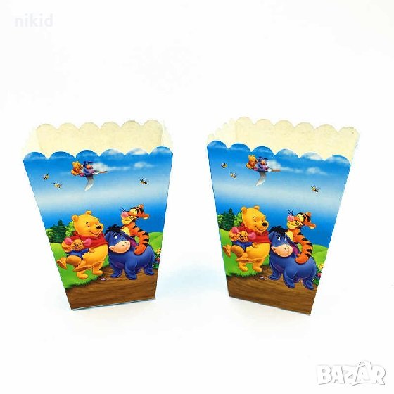 Мечо Пух Парти кутия за дребни лакомства пуканки и др, снимка 1