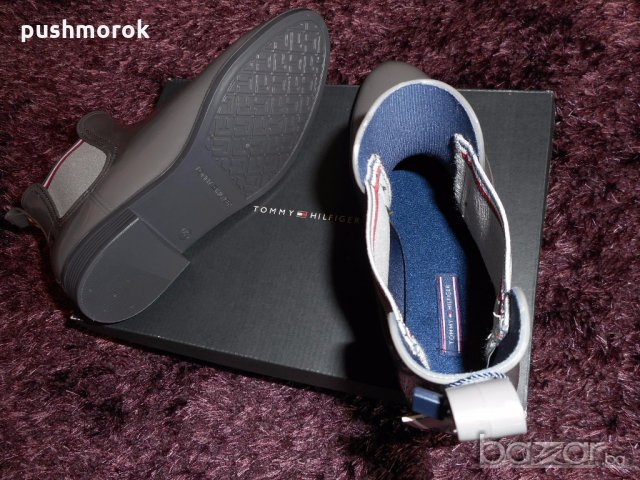 TOMMY HILFIGER Glossy Rubber Boot 42 номер, снимка 9 - Дамски боти - 19988981