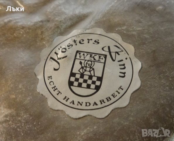 Старинна чиния,пано от калай Гостилница.  , снимка 5 - Антикварни и старинни предмети - 25843687