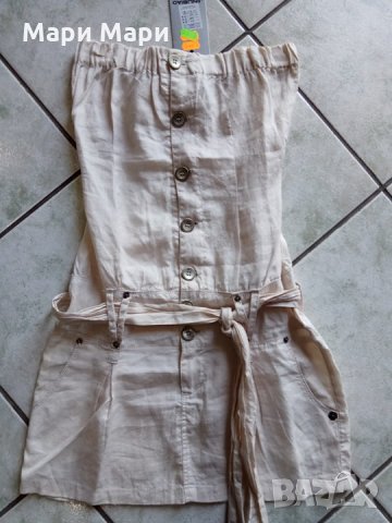 Рокля от лен, снимка 1