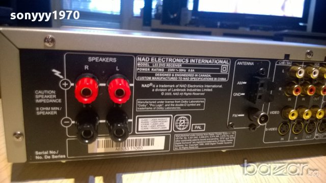 nad l53 dvd receiver-digital output-optical-внос швеицария, снимка 16 - Ресийвъри, усилватели, смесителни пултове - 8787459