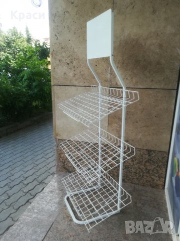 Стелаж метален с 3 рафта, снимка 2 - Стелажи и щандове - 25736618