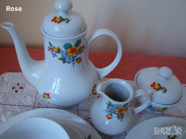 Сервиз за двама за чай/кафе - Kahla „Made in GDR“, снимка 10 - Сервизи - 24608541