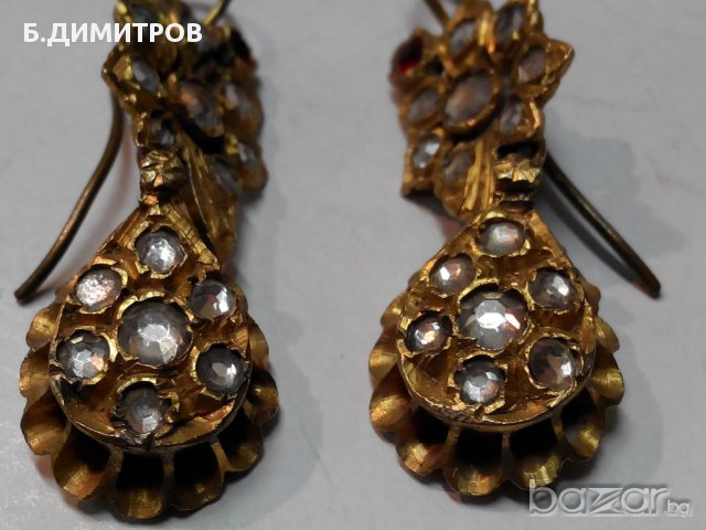 Старинни дамски обици, снимка 9 - Обеци - 12389214