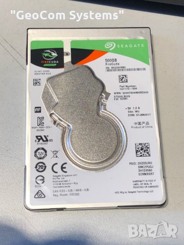 500GB 2.5" HDD Seagate Firequda (S-ATAIII,5400rpm,128MB Cache), снимка 1 - Твърди дискове - 24205816