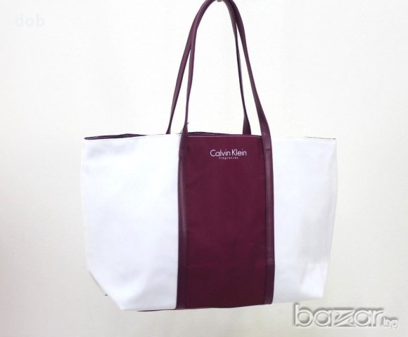 Нова дамска чанта CALVIN KLEIN Euphoria PURPLE & WHITE оригинал, снимка 5 - Чанти - 21382636