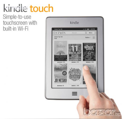 Електронен четец reader Kindle Touch 6" E-ink 4GB WiFi+3G TTS Audio