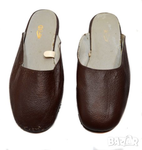 Мъжки чехли естествена кожа, снимка 1 - Мъжки сандали - 23479178