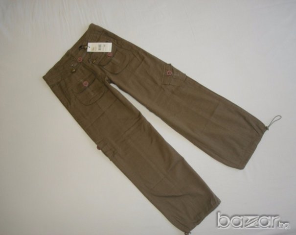 Нов ленен панталон за момиче,128 см.  , снимка 2 - Детски панталони и дънки - 16401653