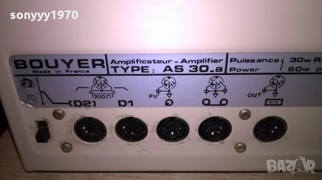 §bouyer as30 amplifier-made in france-внос швеицария, снимка 10 - Ресийвъри, усилватели, смесителни пултове - 23821398