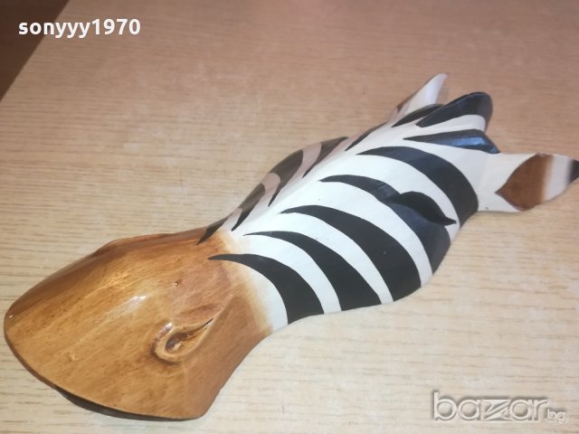ретро колекция-дървена маска-зебра-31х12х7см-внос швеицария, снимка 3 - Колекции - 20951486