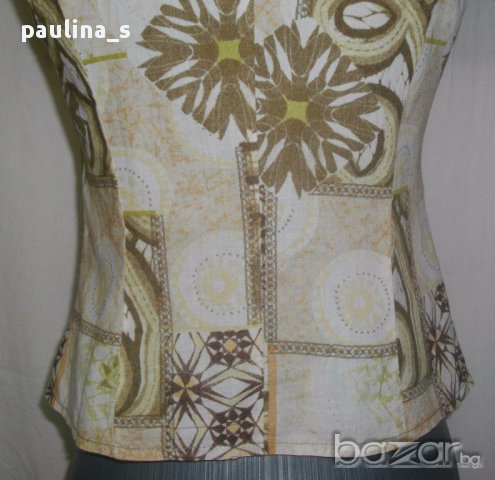 Уникална памучна риза / топ, с детайли , снимка 8 - Ризи - 15014698