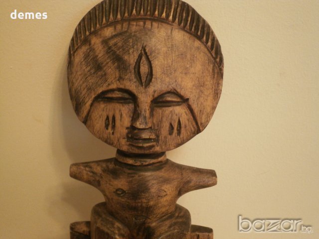  Голяма автентична Ашанти фигура от Гана, снимка 4 - Колекции - 20689292