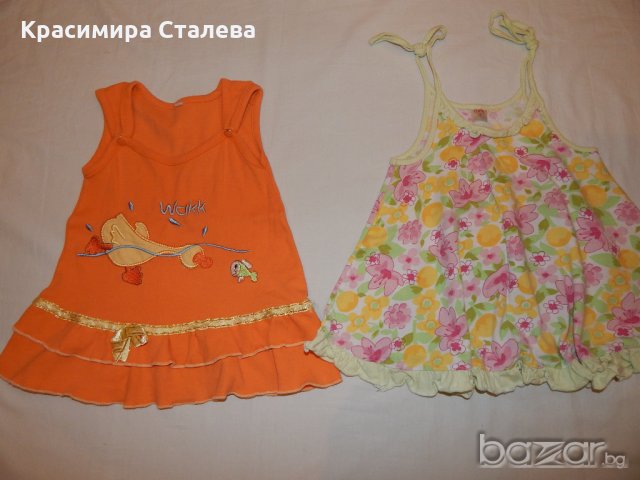 Летни роклички за 1 год., снимка 1 - Бебешки рокли - 20482687