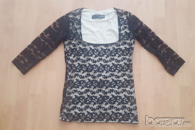 Дантелена блуза, размер С-М, снимка 1 - Корсети, бюстиета, топове - 19642542