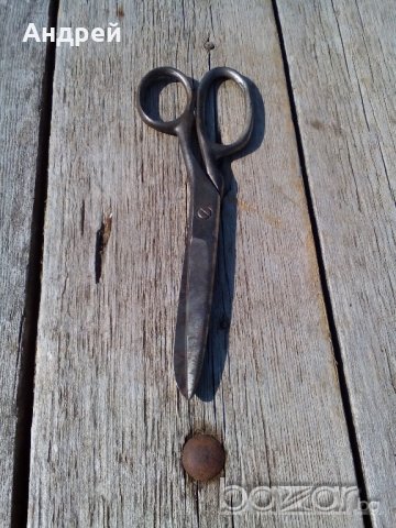 Стара шивашка ножица,ножици, снимка 3 - Антикварни и старинни предмети - 19179512