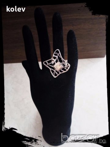 ЕДИНИЧНА БРОЙКА!сребърен пръстен, бутиков модел, размер 55, снимка 4 - Пръстени - 19802711