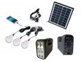 Соларна осветителна система комплект GD LITE GD-8017, снимка 1 - Къмпинг осветление - 12707853