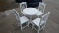 Кръгла маса и столове, снимка 1 - Маси - 17005023
