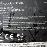 Packard Bell EasyNote LM85/MS2290, снимка 4 - Части за лаптопи - 25729699