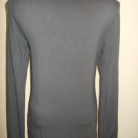 Намаление!Тъмно сива /графитена/ блуза с елементи на риза, S/ М р-р, снимка 3 - Блузи с дълъг ръкав и пуловери - 20127601