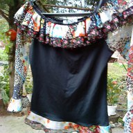 блуза с къдри , снимка 1 - Блузи с дълъг ръкав и пуловери - 12149072