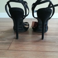 Нови високи официални сандали Zara, снимка 3 - Дамски елегантни обувки - 25183159