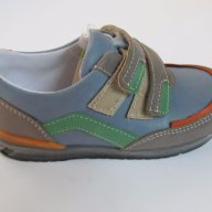 Ортопедични детски обувки от естествена кожа RENBUT синьо/кафяво, снимка 2 - Детски маратонки - 17473776