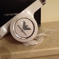 нови бели слушалки Emporio Armani оригинал, снимка 4 - Слушалки и портативни колонки - 15884618