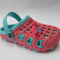 Детски кроксове XCESS в корал/синьо 30/35, снимка 2 - Детски сандали и чехли - 20680184
