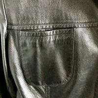 Дамско черно кожено яке, снимка 17 - Якета - 22582073