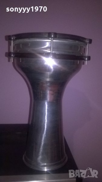 НОВА Тарамбука метална инокс-31/21см-внос сирия, снимка 1