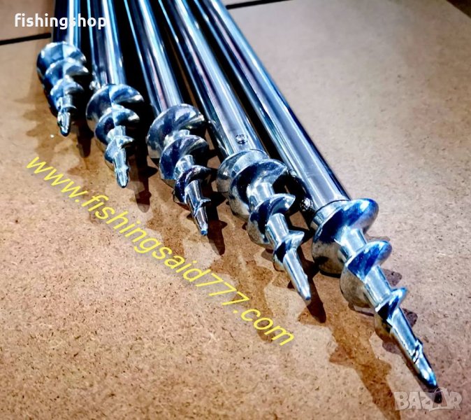 Колче от неръждаема стомана 75-130см - SAENGER Drill Tipp Storm Pole US 75-130cm New 2019, снимка 1