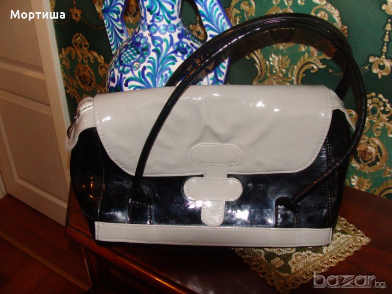  разпродажба Елегантна лачена дамска чанта , снимка 1