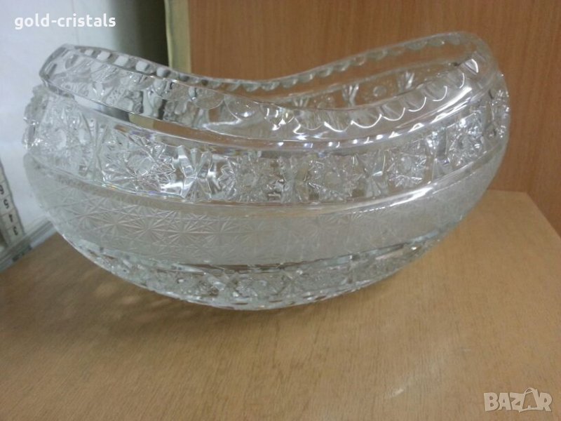  кристална купа овална, снимка 1
