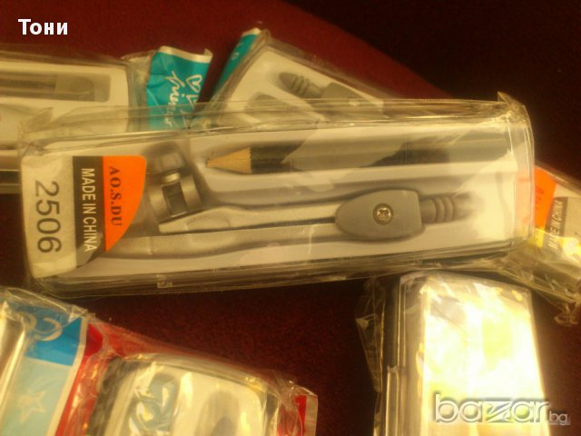 Пергел метален в кутия, снимка 2 - Ученически пособия, канцеларски материали - 15249518