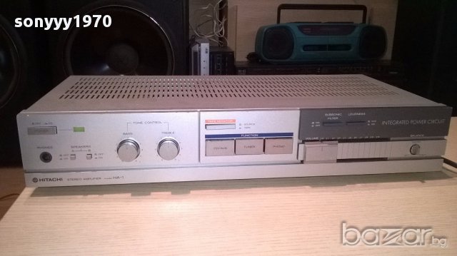 hitachi ha-1 stereo amplifier-made in japan-внос швеицария, снимка 5 - Ресийвъри, усилватели, смесителни пултове - 14225347