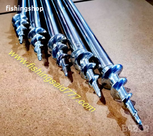 Колче от неръждаема стомана 75-130см - SAENGER Drill Tipp Storm Pole US 75-130cm New 2019, снимка 1 - Такъми - 25333003
